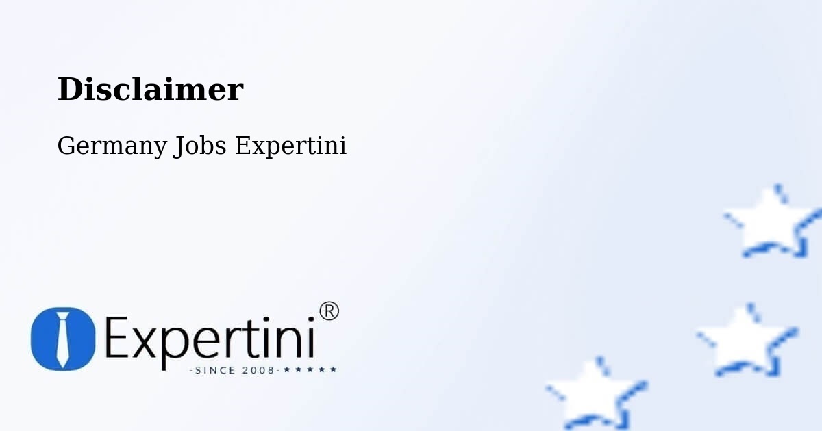 Disclaimer – Ostheim - Germany Jobs Expertini