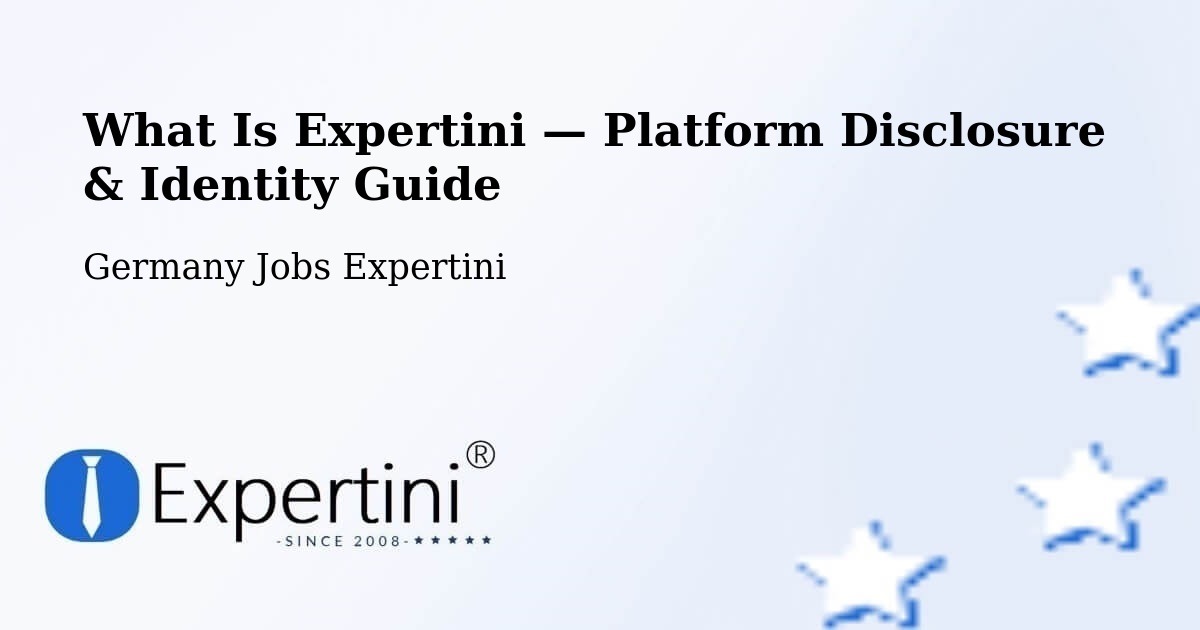 What Is Expertini — Platform Disclosure & Identity Guide – Ostheim